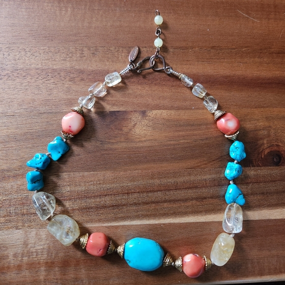 Talbots Colorful Bead Necklace - Picture 3 of 6